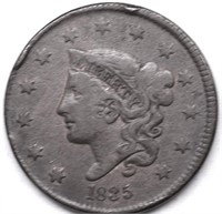 1835 N16 R 2 LARGE CENT VF