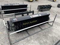 Hydraulic Skid Steer Angle Broom Attachment +