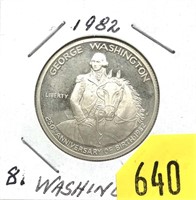1982 Washington half dollar, silver