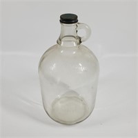 Vintage 1940's One Gallon Ball Glass Bottle w/Lid