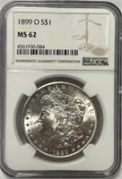 277 - 1899-O MS62 MORGAN SILVER DOLLAR (3)