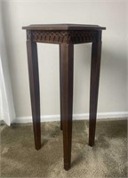 Wooden Stand with Gothic Decoration