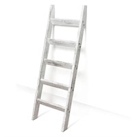Hallops Blanket Ladder 5 ft. Premium Wood...