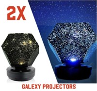 2X GALAXY PROJECTOR NIGHT LIGHTS / NEW