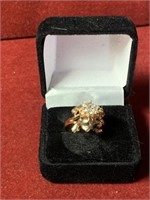 10KT GOLD FROG RING SIZE 5 3GRAMS