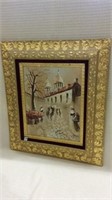 Ornate Framed Oil on Canvas Painting-Signed