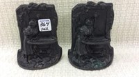 Pair of Figural Cast Iron Bookends