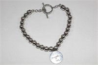 Sterling silver ball bracelet