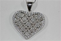 Sterling silver cubic zirconcia