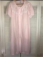 VINTAGE CAROLE PINK HOUSECOAT MEDIUM