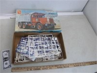 Autocar Dump Truck Kit Box w/ Contents