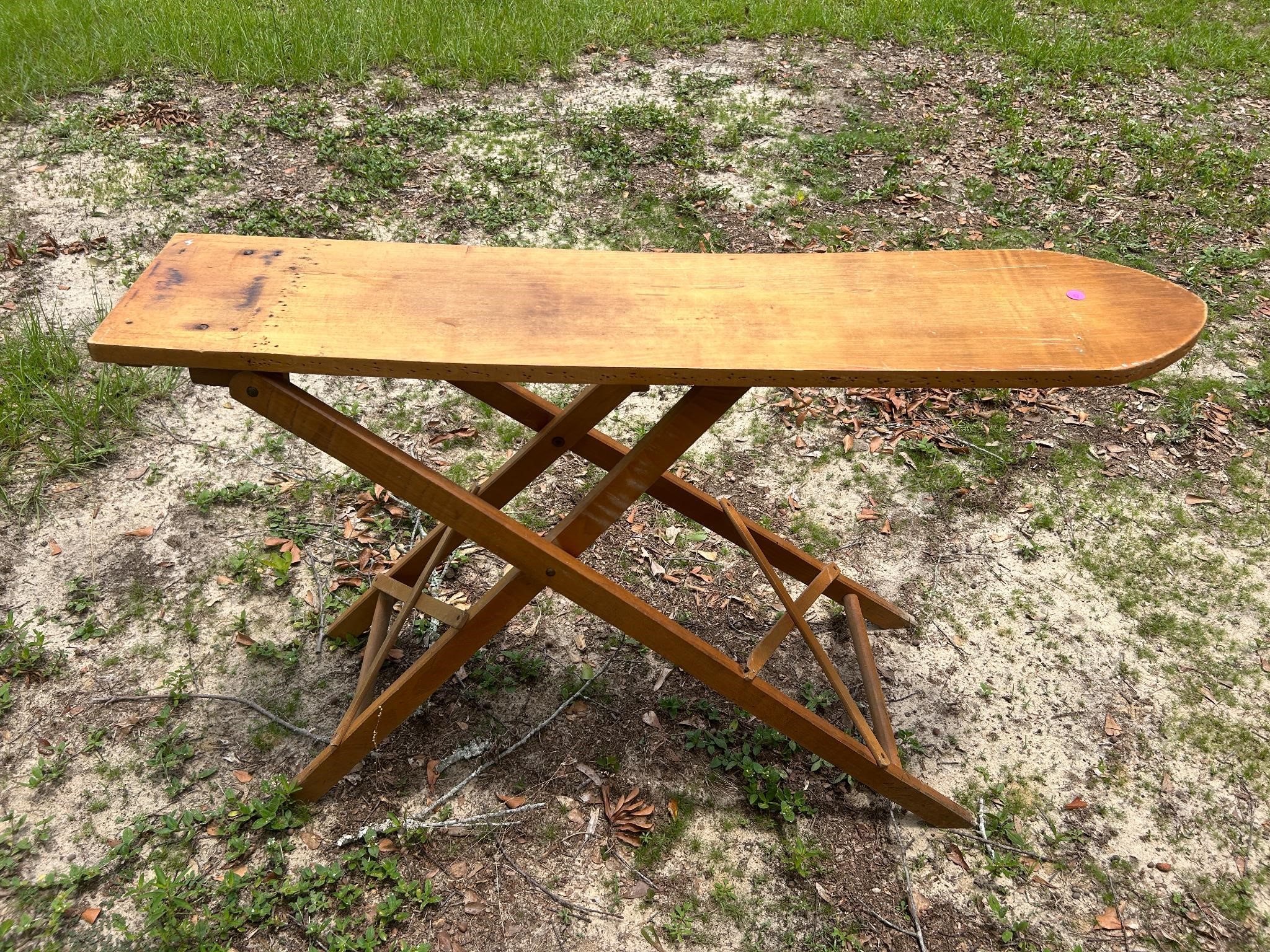 Antique Wooden Ironing Board, collapsible