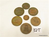 Excellent Very Early 6 Piece Canadian  Coin Lot