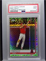 Mike Trout 2019 Topps Chrome X-Fractor PSA 9