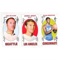 (3) 1969 Topps Basketball Stars/hof