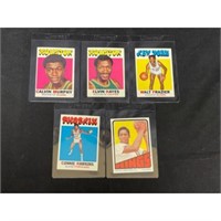 (5)1970's Topps Basketball Stars/hof