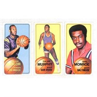 (3) 1970 Topps Basketball Stars/hof