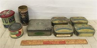 VINTAGE ADVERTISING TINS