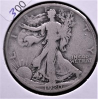 1920 WALKING HALF DOLLAR VG