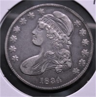 1834 BUST HALF DOLLAR VF P Q