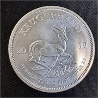 2019 South African 1 oz Silver Krugerrand
