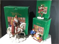 (3) Sinter Klaas Collection Santa Claus Figurines