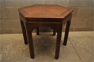 Ethan Allen Octagon Wood End Table