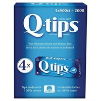 4-PK Q-tips Cotton Swabs, 4-pack of 500