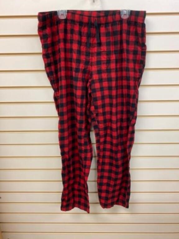 Pyjama Pants  Red and Black  L