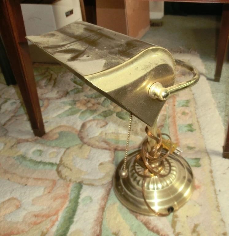 brass mid-cent. desk lamp
