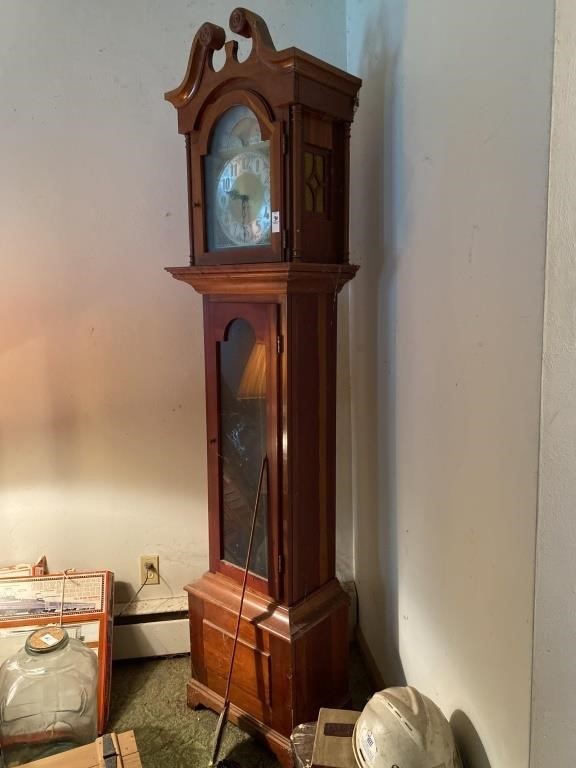 Grandfather clock. 84 inches tall