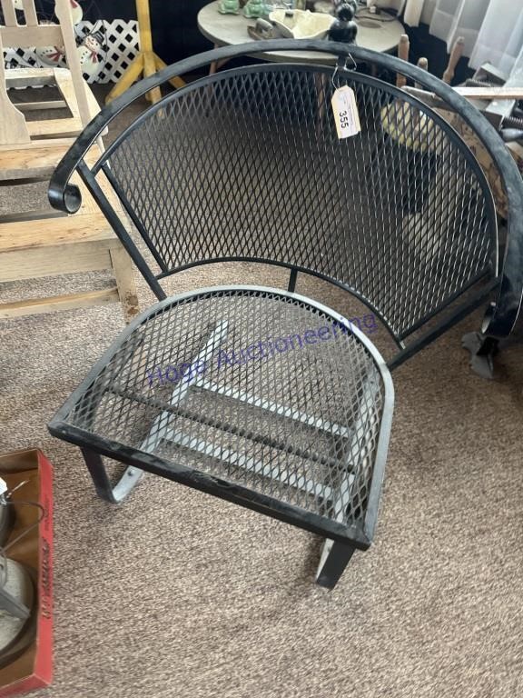 METAL YARD CHAIR, ON PATIO