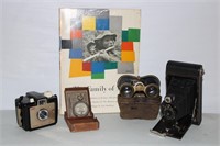 Vintage camera and binoculars