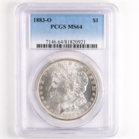 1883-O Morgan Dollar PCGS MS64