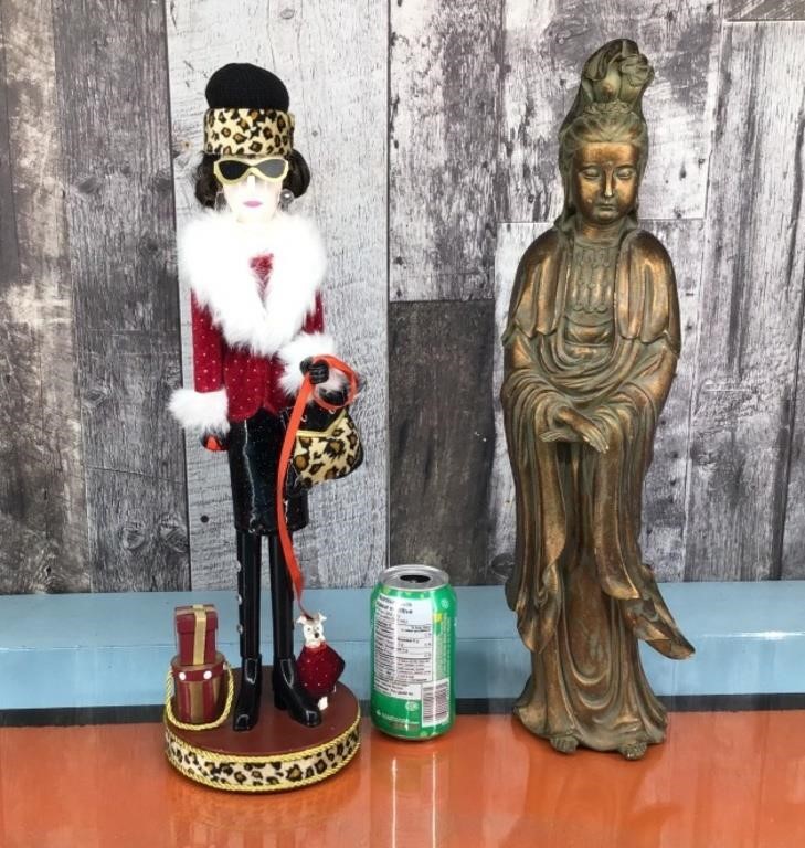 Nutcracker & ceramic figure