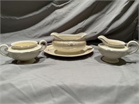 VTG Homer Laughlin Cream & Sugar + Eggshell