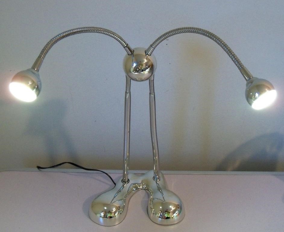 Alien Bug Eye LED Modern Chrome Desk Lamp Light