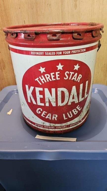 Three Star Kendall Gear Lube Vintage Advertising