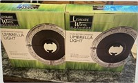 (2) UMBRELLA LIGHTS NEW IN BOX