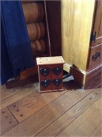 Wood box with heart shaped drawers