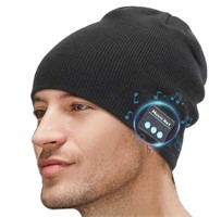 *NEW* LED Bluetooth Beanie Hat for Men, Black