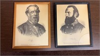 TWO CURRIER IVES CIVIL WAR GENERAL PRINTS