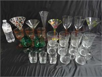 Martini Glasses, Whiskey Glasses & Stemware
