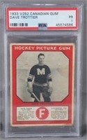 Rare 1933 V252 Canadian Gum Dave Trotter Hockey