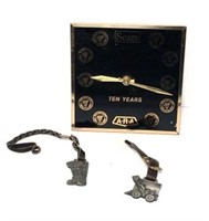 Foley Machinery Watch Fobs & Sears Clock