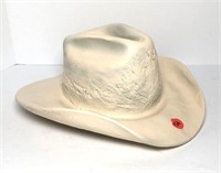 Heavy Painted Pottery Cowboy Hat