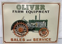 Reproduction Tin Oliver Farm Equipment Sign