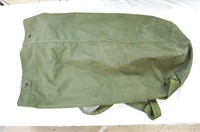 Canvas Military Duffle Bag- See Notes