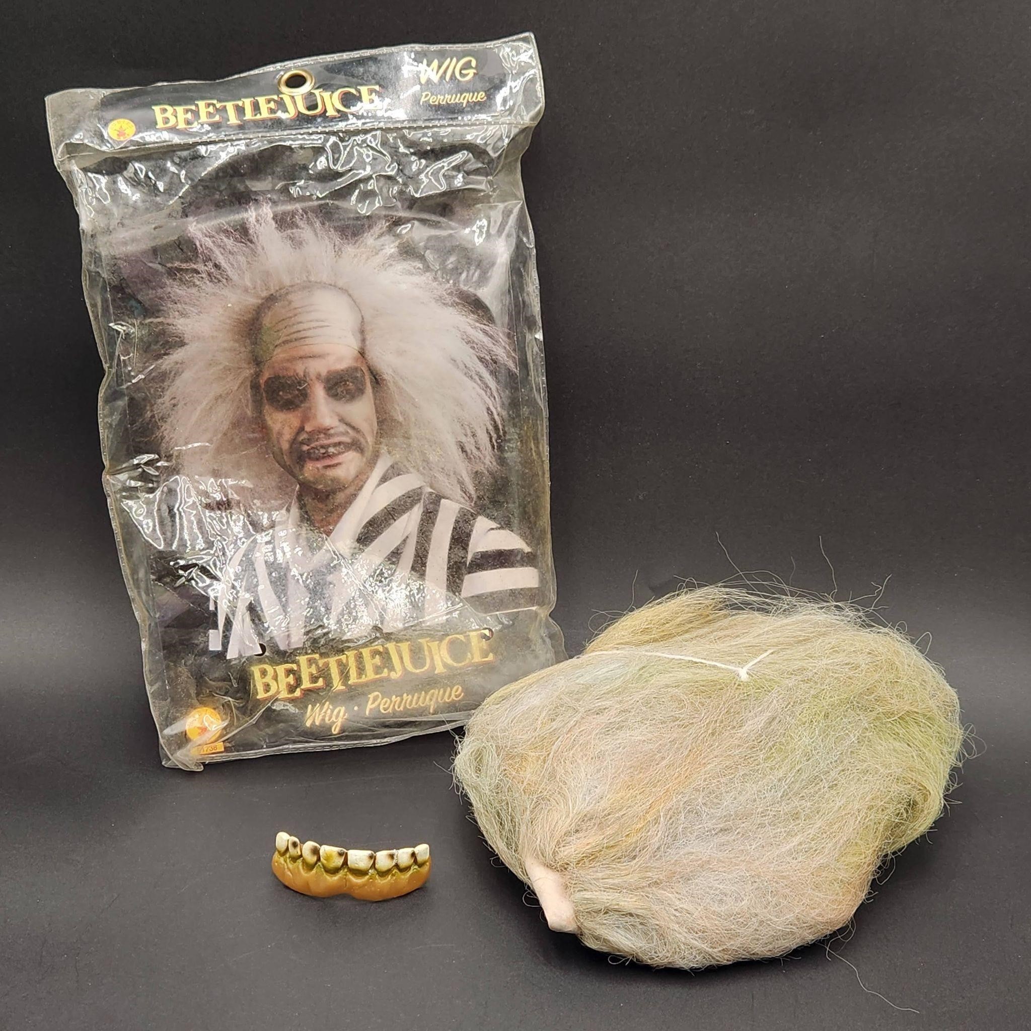 Beetlejuice Character Wig & Teeth 2014 In Package
