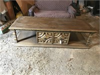 Modern Coffee Table - 5' 2" Wide, 16" High W/Door
